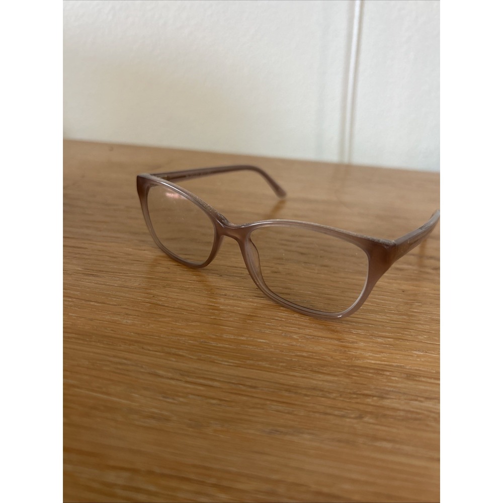 Badgley Mischka Eyeglasses, 52-16-135, Plastic, Sand Sparkles Preppy Sparkly